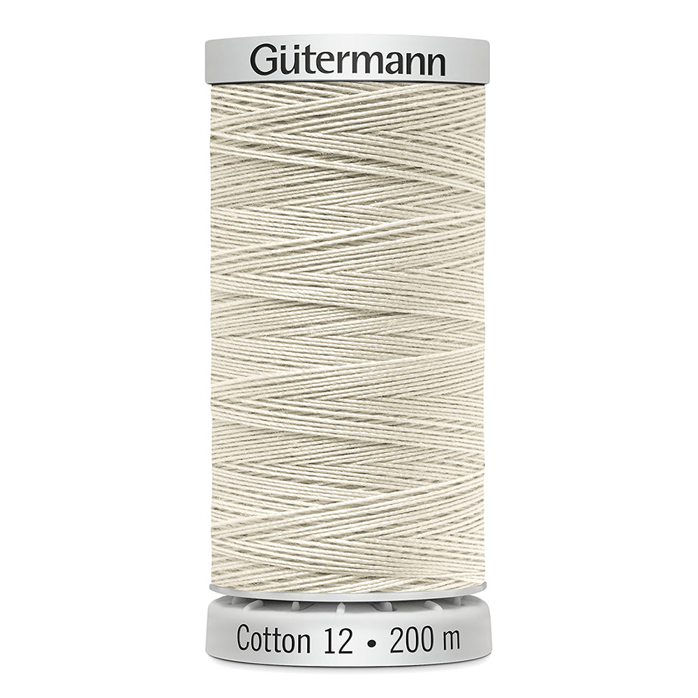 Fil de coton 12 wt - Naturel - GÜTERMANN - 200m