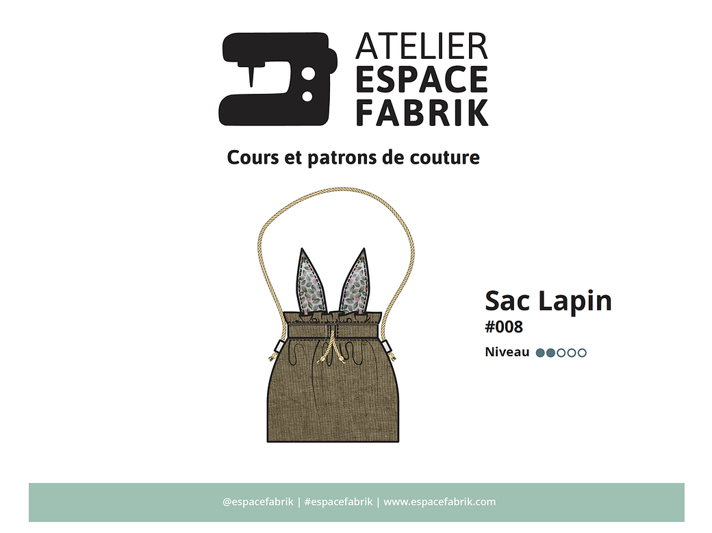 Sac Lapin - Patron PDF