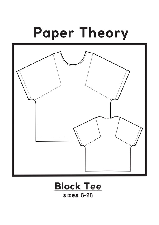 Block Tee - Patron papier - Paper Theory