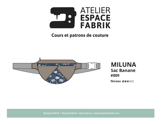Miluna - Sac Banane - Patron PDF