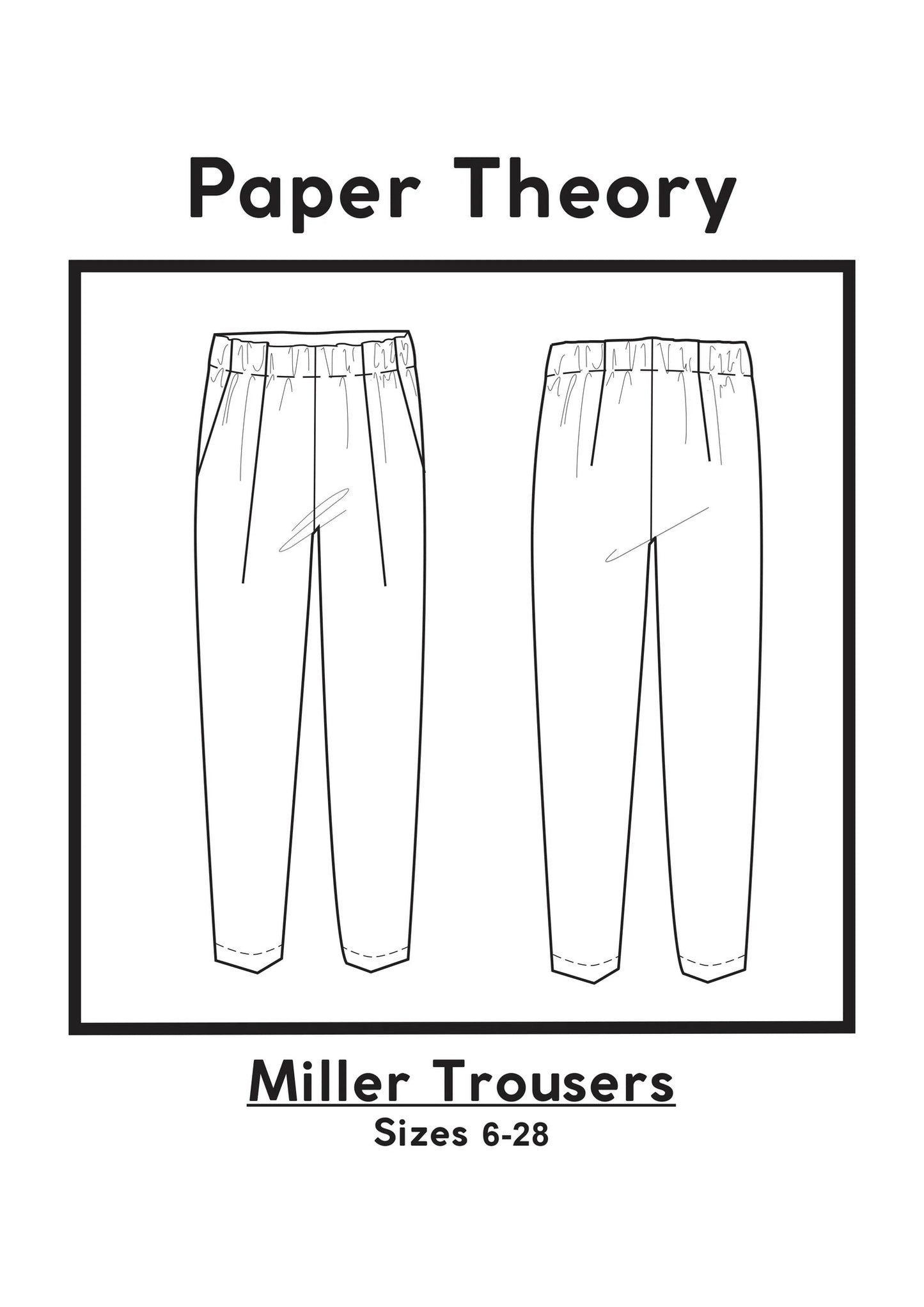 Miller Trouser - Patron papier - Paper Theory